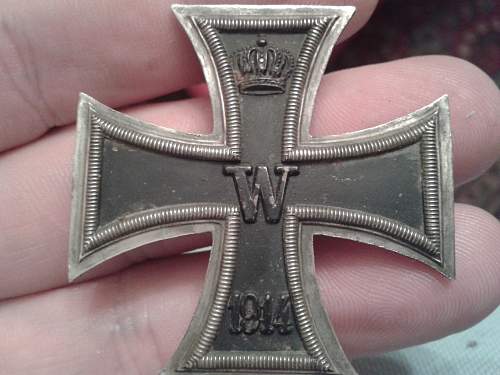 WW1 Iron Cross 1st Class.