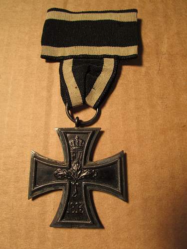 WWI Iron Cross from vet grouping...Opinions??