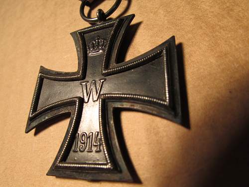 WWI Iron Cross from vet grouping...Opinions??