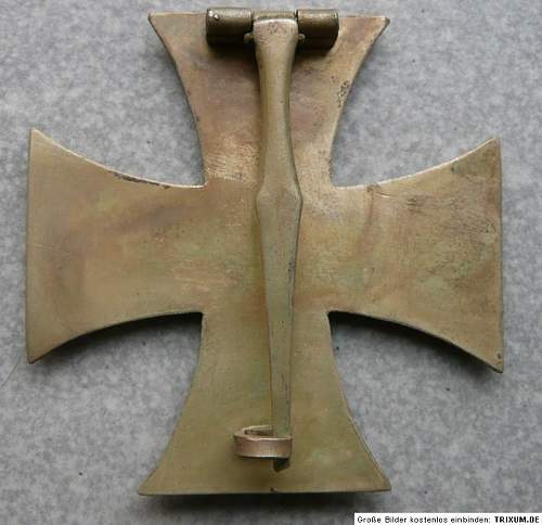 WW1 Iron Cross 1st Class.