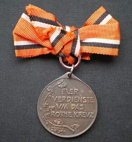 The Prussian Rote-Kreuz-Medaille of 1898