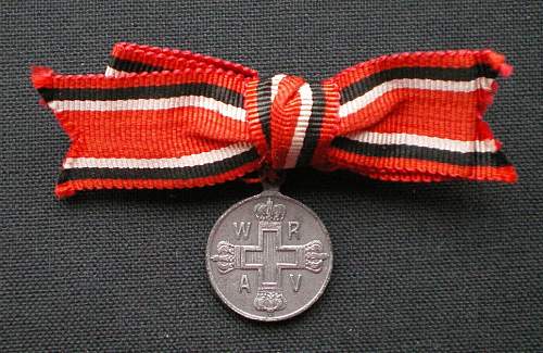 The Prussian Rote-Kreuz-Medaille of 1898