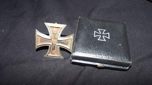 Ww1 rare original german imperial 1870 1st class iron cross boxed