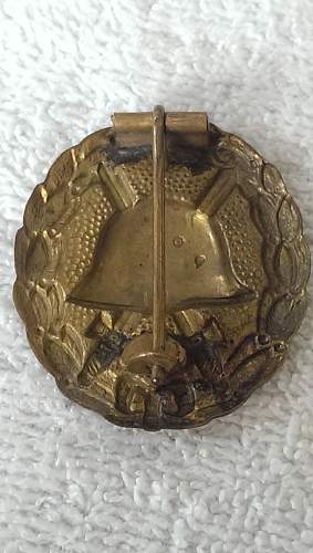 Verwundetenabzeitchen Gold 1914