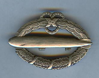 WW1 and Post-War German Imperial Air Ship Badges in Sterling Silver
