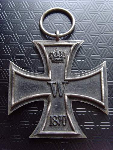 Iron Cross 1870 to ID.