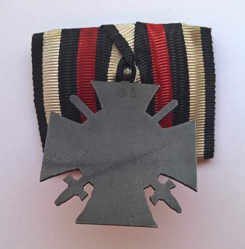 Das Ehrenkreuz des Weltkriegs 1914/1918
