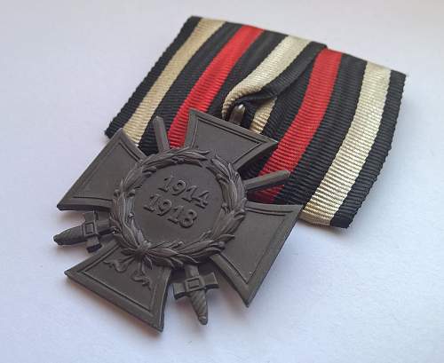 Das Ehrenkreuz des Weltkriegs 1914/1918