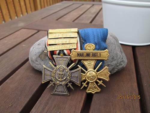 Flanders cross and treu der marine