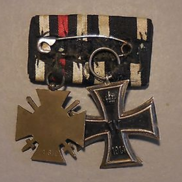 Medal bar- Iron Cross (2nd class) and hindenburg cross/ real or fake?