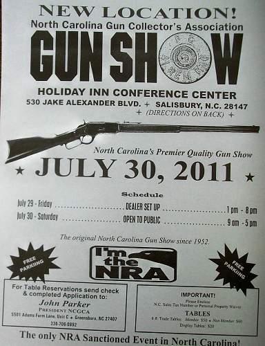 NCGCA  Gun and Militaria Show