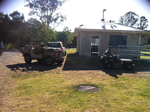 Military Jeep Club of Queensland show 2014 , assorted german/australian/ect vehicles