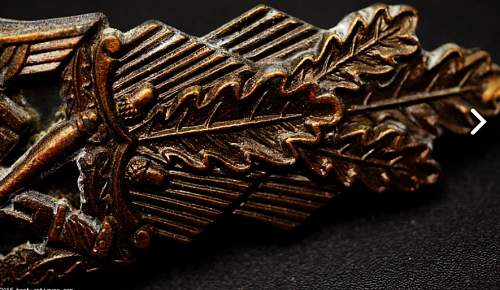 Nahkampfspange bronze A.G.M.u.K Gablonz authentic?