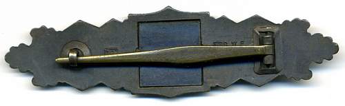 Nahkampfspange in Bronze by JFS