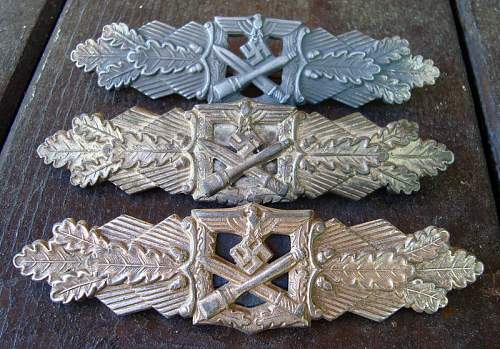 Close Combat Clasp (CCC) or &quot;Nahkampfspange&quot;  silver grade