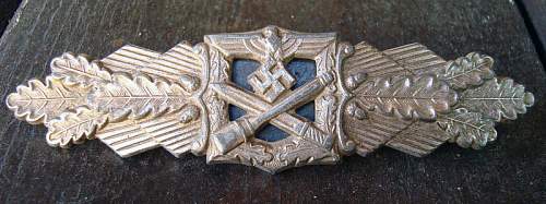 Close Combat Clasp (CCC) or &quot;Nahkampfspange&quot;  silver grade