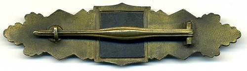 Nahkampfspange In Bronze - Steinhauer &amp; Lück of Lüdenscheld