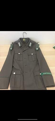 Grenztruppen uniform set up