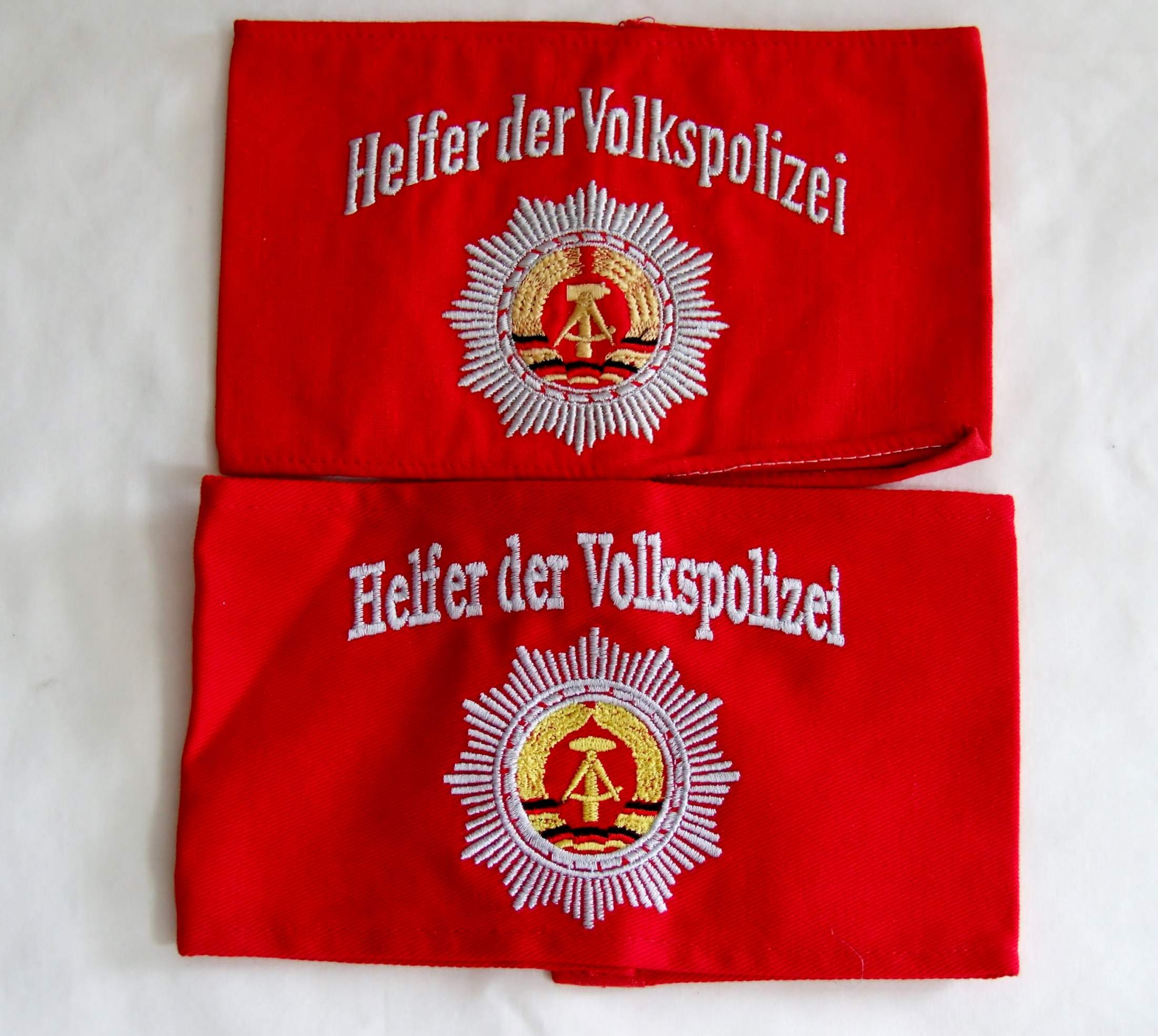 Original Armbinde Helfer der Volkspolizei,VoPo SED JP FDJ NVA MdI GST KVP DDR 