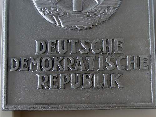 DDR Border Sign