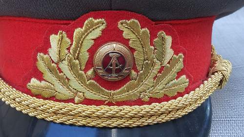 East German Generals Visor Cap ?