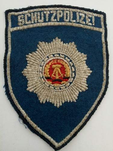 DDR Volkspolizei patches