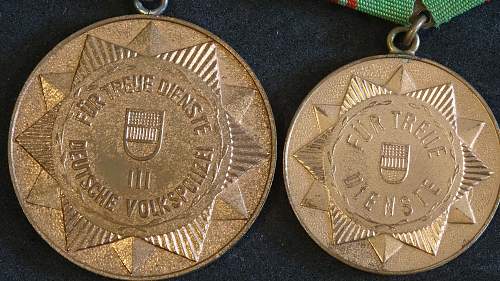 DDR Volkspolizei medal