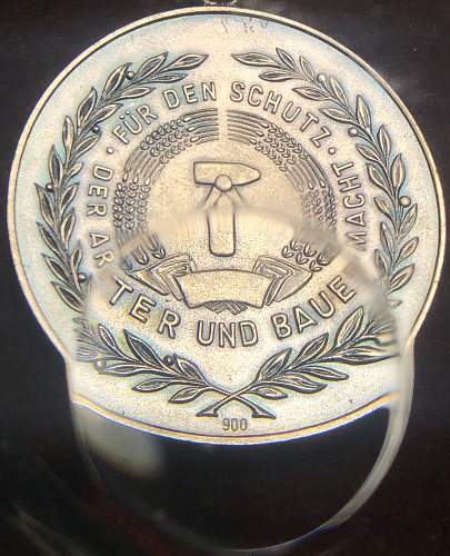 Medaille fur Treue Dienste in der Nationalen Volksarmee  10 Years silver (900) type 4