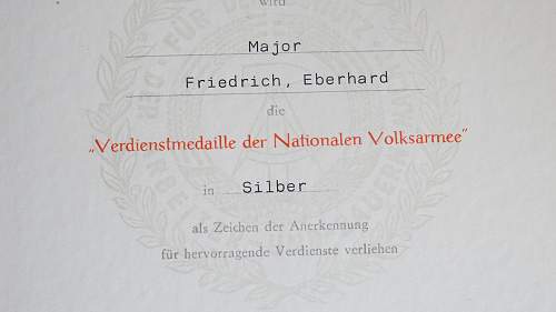 Verdienstmedaille der Nationale Volksarmee