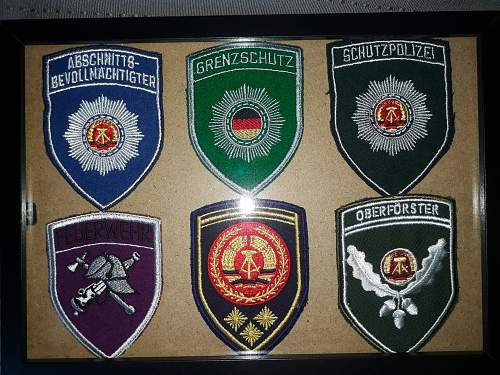 Collection of DDR arm badges/shields