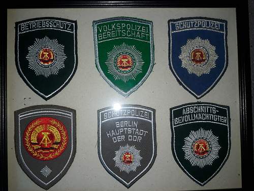 Collection of DDR arm badges/shields