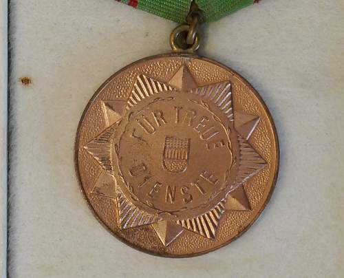 Medaille fur treue Dienste in dem bewaffneten Organen der Ministerium des Innern