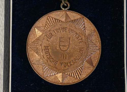 Medaille fur treue Dienste in dem bewaffneten Organen der Ministerium des Innern