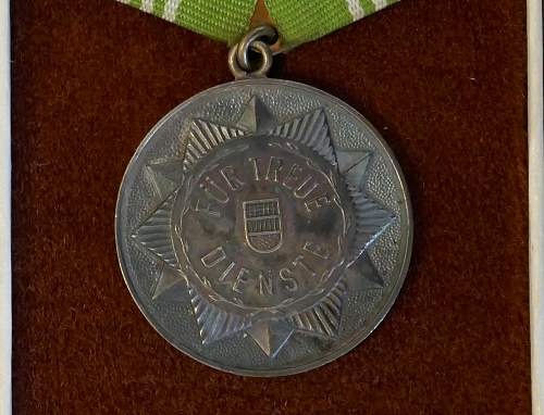 Medaille fur treue Dienste in dem bewaffneten Organen der Ministerium des Innern