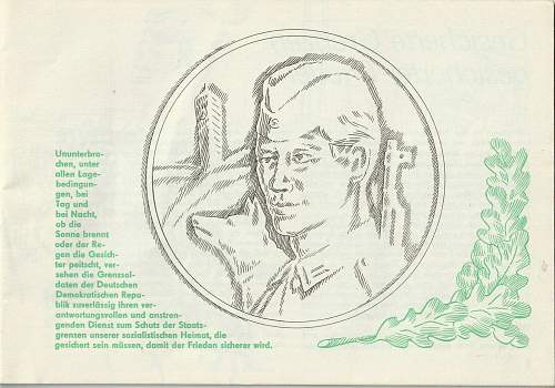 Grenzsoldaten. Booklet 1967.