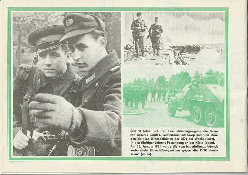 Grenzsoldaten. Booklet 1967.