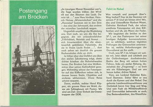 Grenzsoldaten. Booklet 1967.