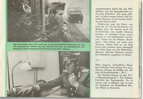 Grenzsoldaten. Booklet 1967.