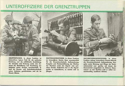 Grenzsoldaten. Booklet 1967.