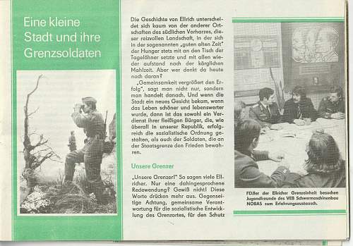 Grenzsoldaten. Booklet 1967.