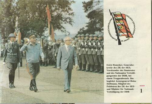 Nationale Volksarmee Booklet.