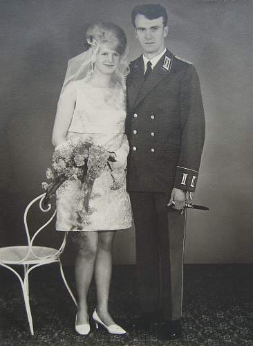 Wedding photo with dagger of honor