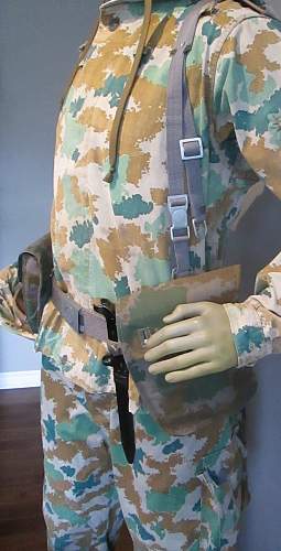 Flächentarn (patterned camouflage) uniform &amp; equipment.