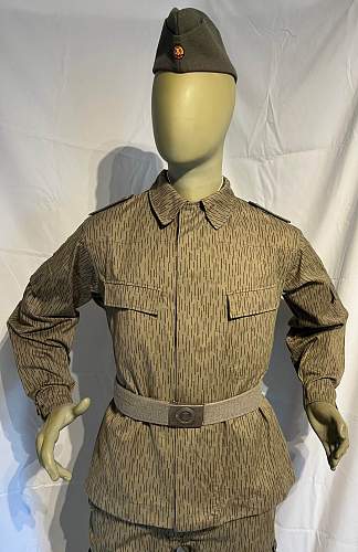 NVA Strichtarn (line camouflage pattern) jacket 1965.