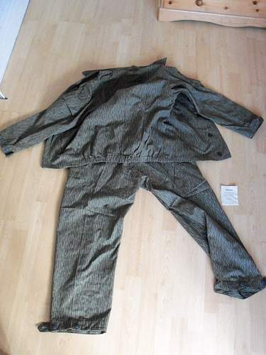 NVA Strichtarn (line camouflage pattern) jacket 1965.