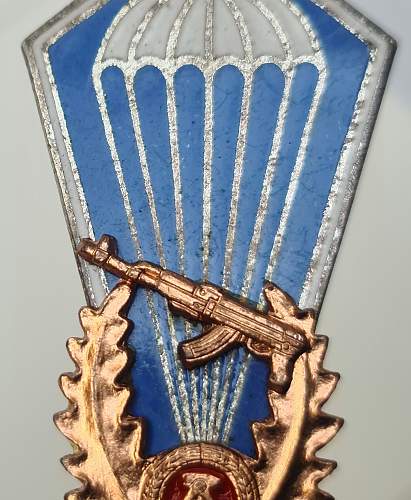 Fallschirmsprungabzeichen - Parachute jump badge  - First Modell 1966-1973