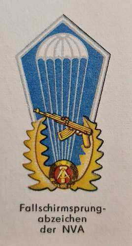 Fallschirmsprungabzeichen - Parachute jump badge  - First Modell 1966-1973