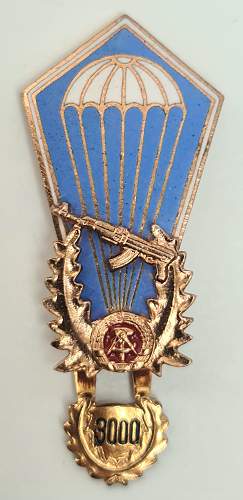 Fallschirmsprungabzeichen - Parachute jump badge - Third Modell 197? - ca. 1988