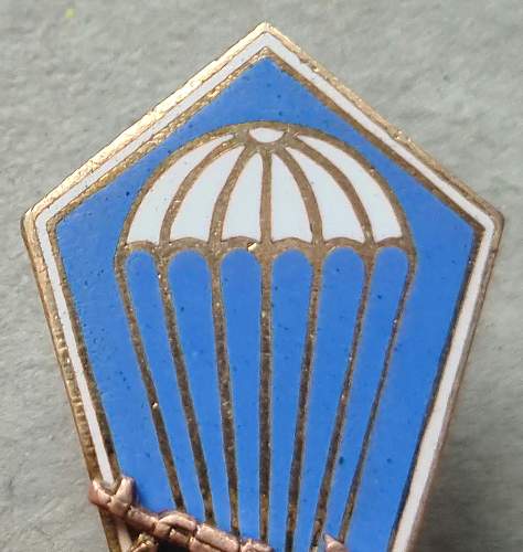 Fallschirmsprungabzeichen - Parachute jump badge - Third Modell 197? - ca. 1988