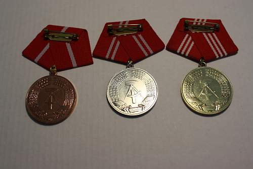 NVA Long Service medals, and others